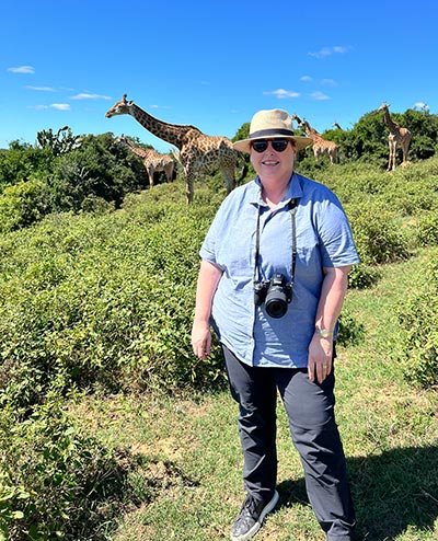 walking with giraffes
